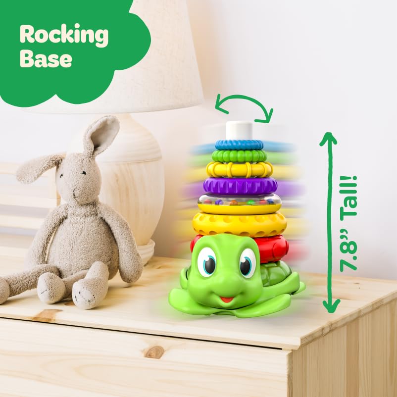 Move2Play Stacking Toy – 7-Ring Montessori Unicorn Stack for Babies 0-6+ Months