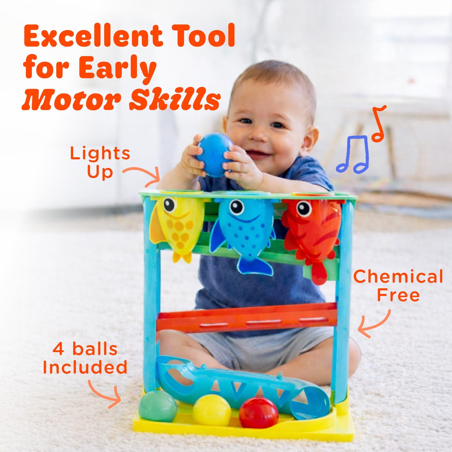 Move2Play Feed The Fish | 30+ Songs & Phrases for Babies 6-24 Months