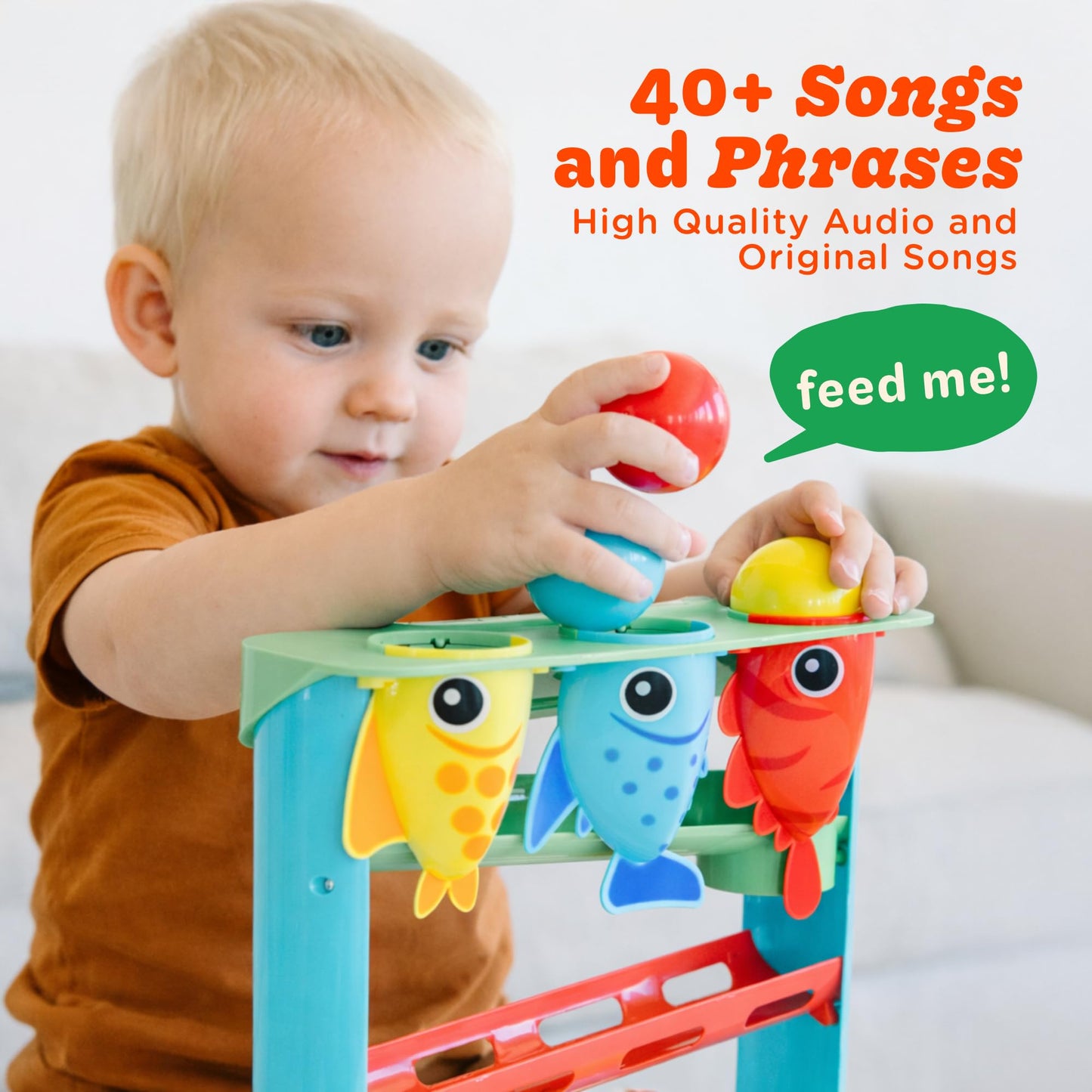 Move2Play Feed The Fish | 30+ Songs & Phrases for Babies 6-24 Months