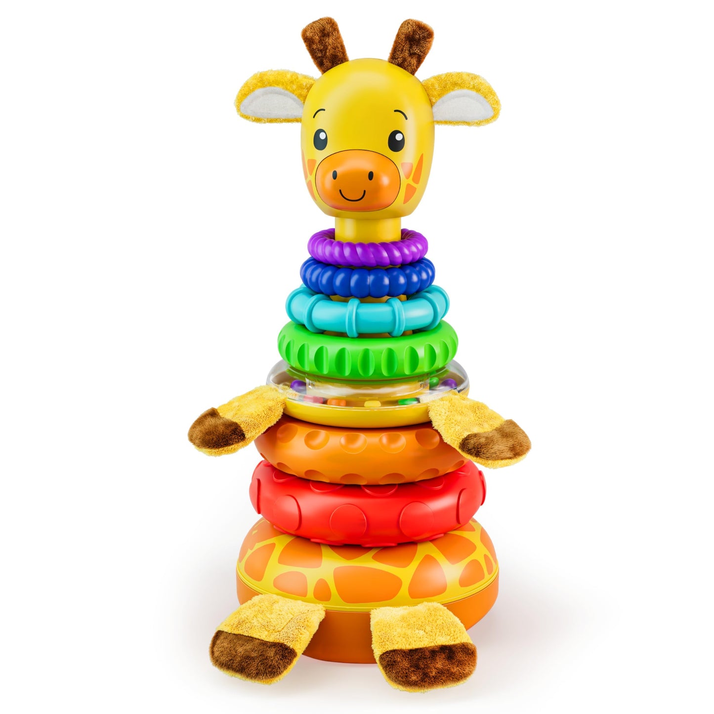 Move2Play Giraffe Stacking Toy – 7-Ring Montessori Ring Stacker for Babies 0–6+ Months & Beyond