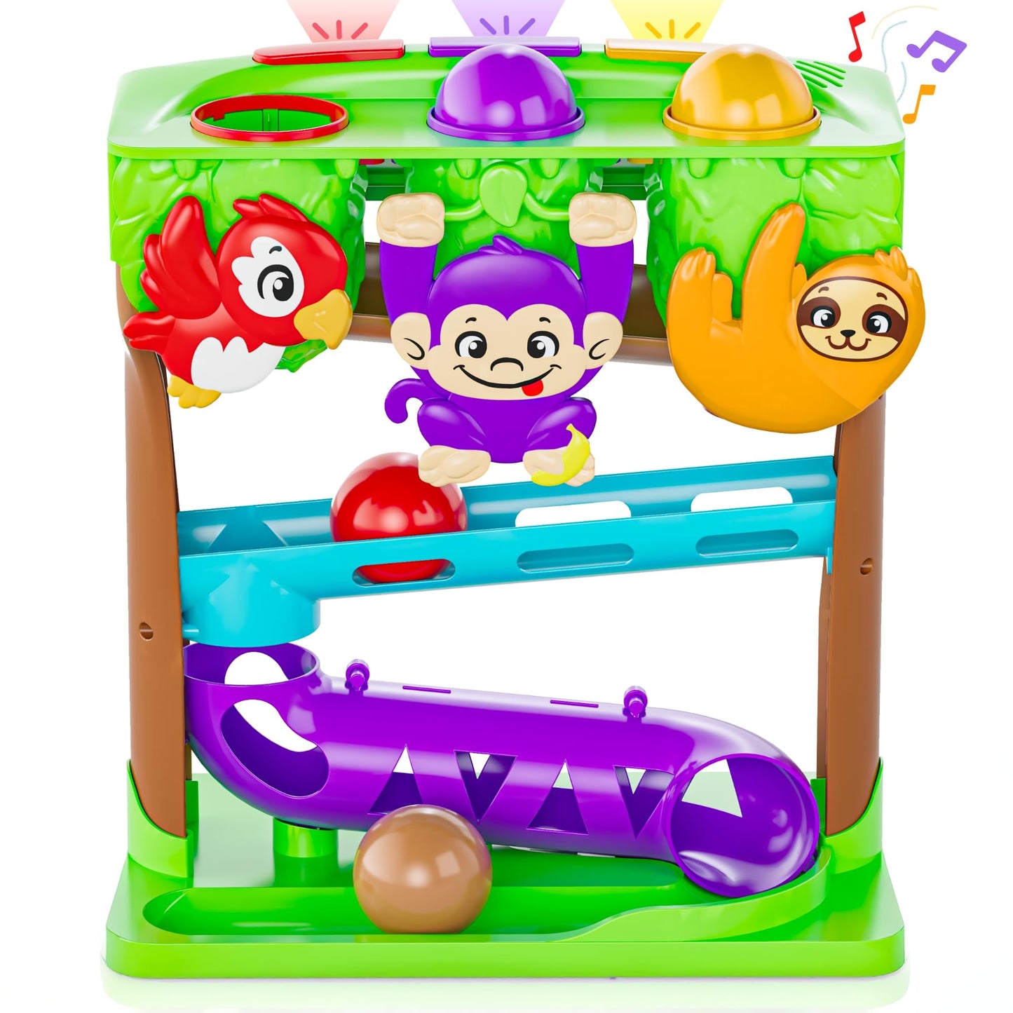 Move2Play Jungle Jammin’: 30+ Songs & Phrases Baby Musical Toy for Ages 6–24 Months