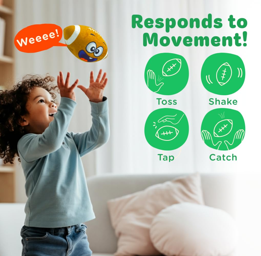 Move2Play Hilariously Interactive Ball for Toddlers – Music, Sound Effects & Sensor Play