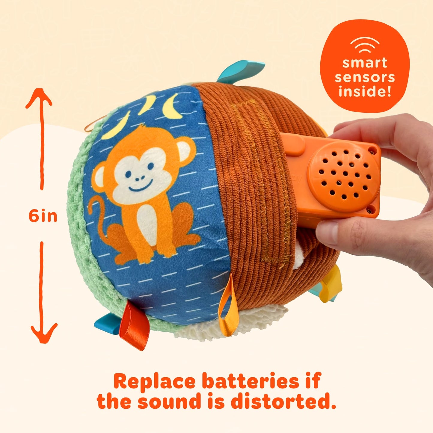 Move2Play: Interactive Toy with Music & Sounds | Toddler Ball for Indoor & Outdoor Play
