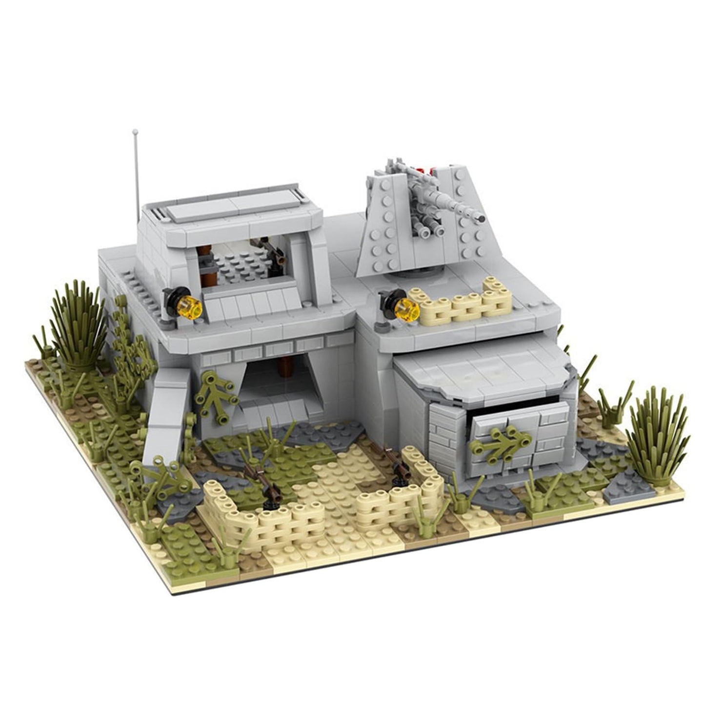 MOOXI WW2 Military Battle Fort Building Block Set (928PCS) – Secondary Creation & Display