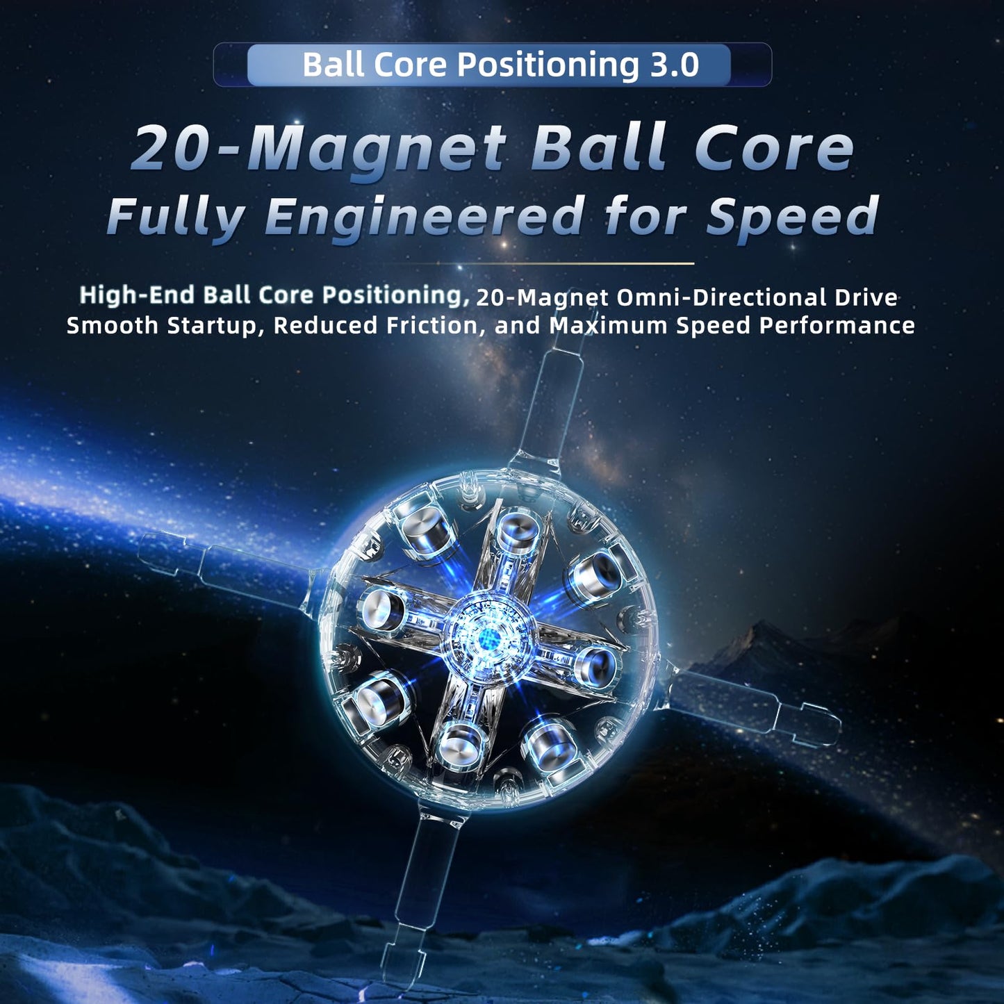 Moyu Weilong V11 2025 Ball-Core UV Coated 3x3 Speed Cube | MagLev Magnetic Master Cube