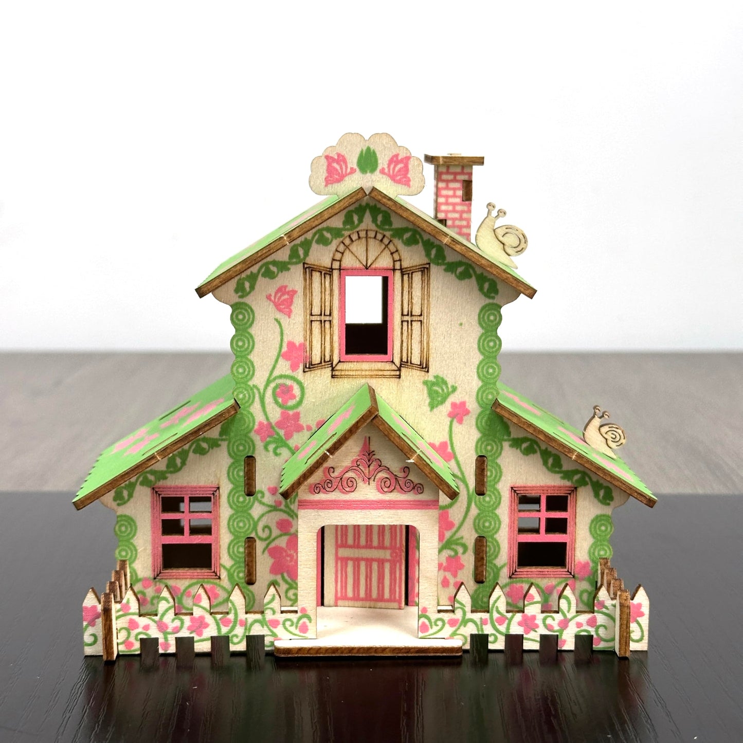 MPIUET Wooden 3D Puzzle – Forest Cabin DIY Miniature House for Adults & Teens