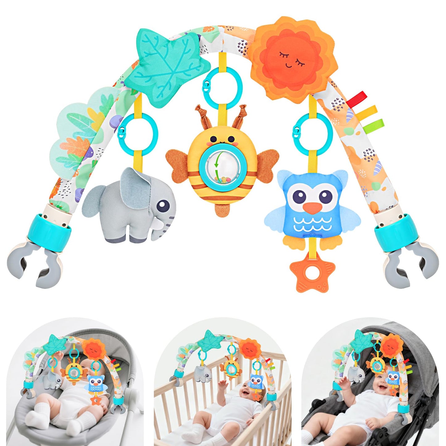 MPQMPQ Car Seat Toys for Babies 0-6 Months – Arch Toy Animals