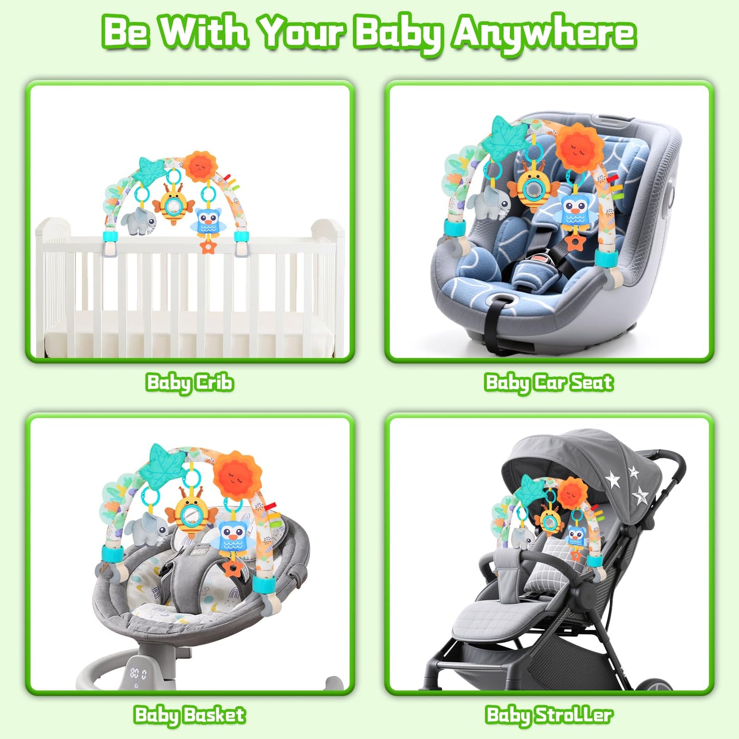 MPQMPQ Car Seat Toys for Babies 0-6 Months – Arch Toy Animals