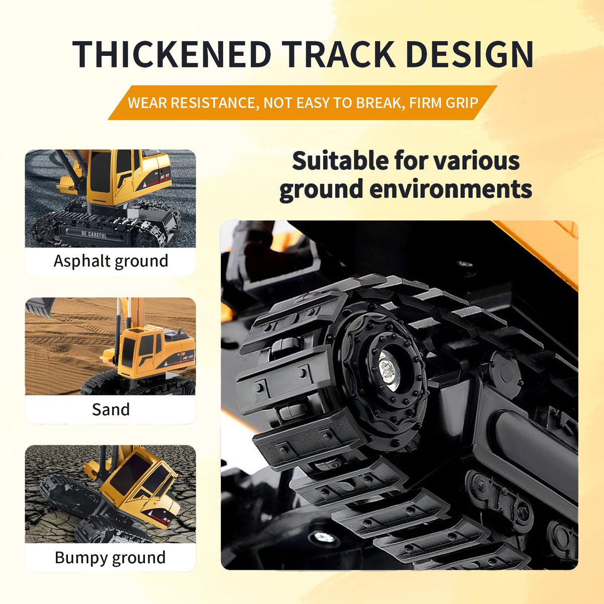 MQDMINI Construction Excavator RC Digger Truck for Kids | Educational Toy Gift