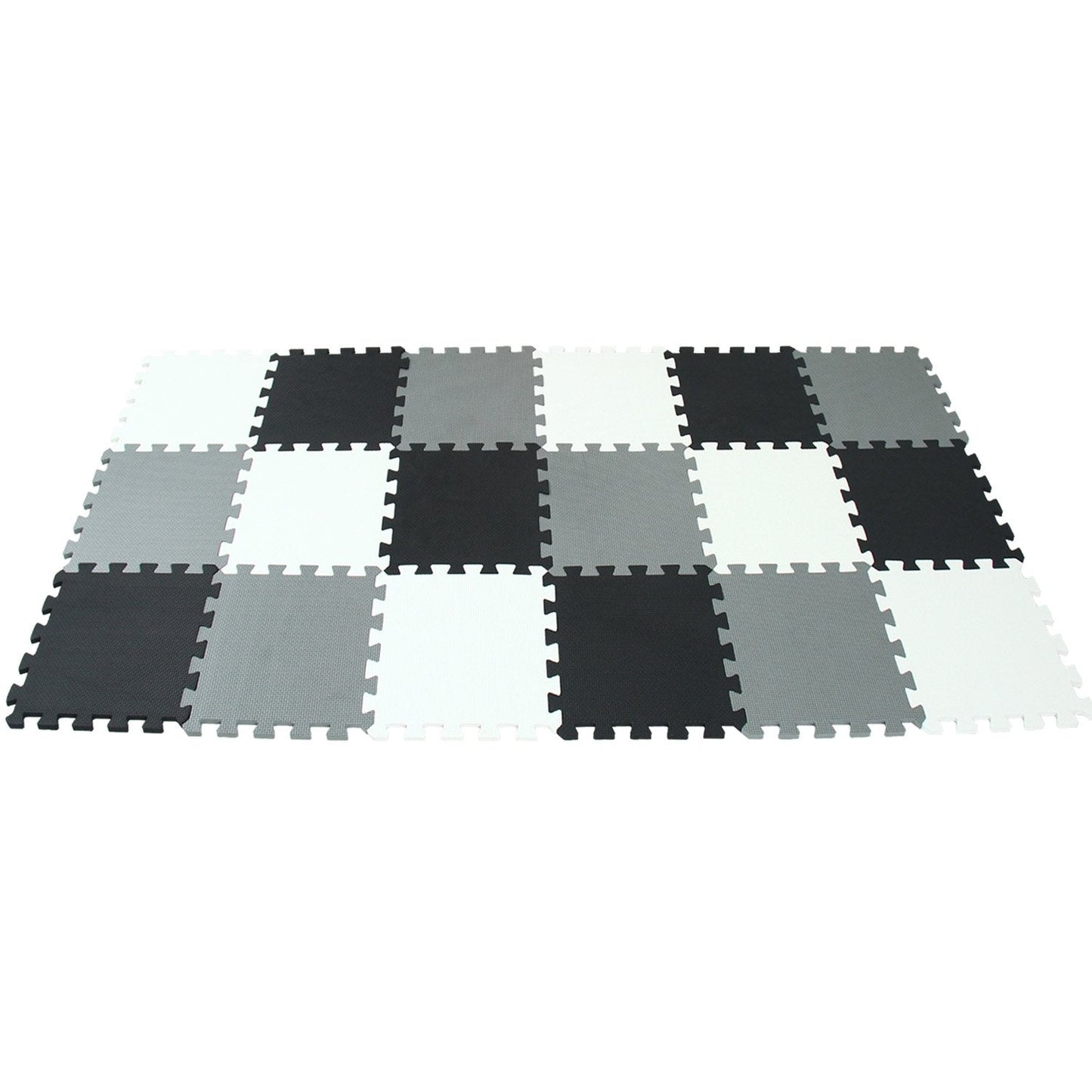 MQIAOHAM 18-Piece Puzzle Play Mats – Soft Interlocking Foam Floor Tiles