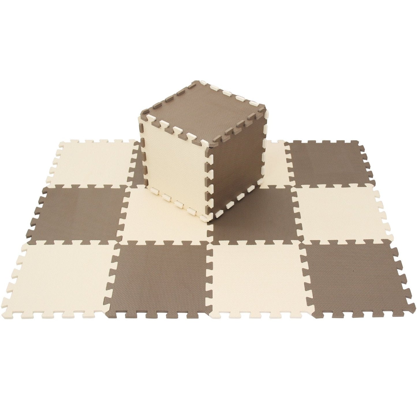MQIAOHAM® 18-Piece Puzzle Play Mats – Soft Interlocking Foam Floor Tiles