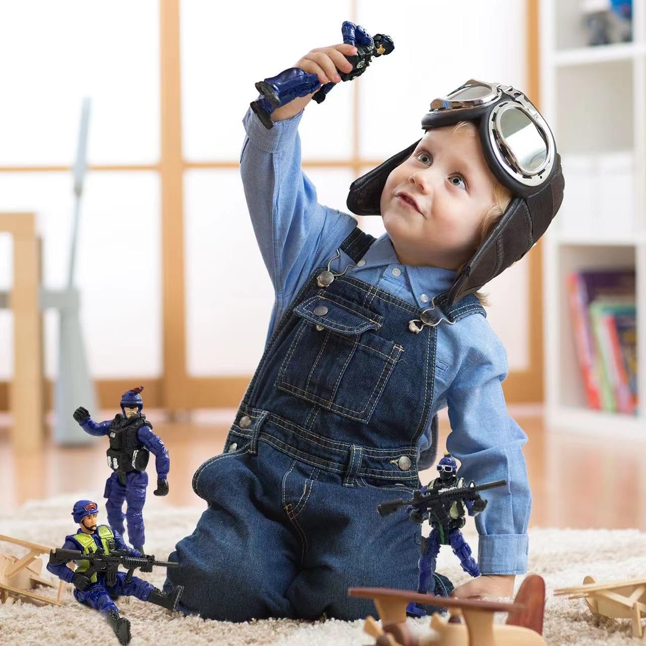 MQSTARSRISE Army Men Action Figures – 6-Piece Soldier Toy Set for Boys 4-7