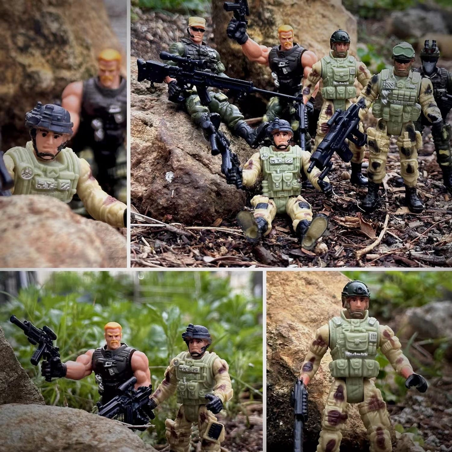 MQSTARSRISE Army Men Action Figures – Poseable 4-Inch Soldier Toys for Boys Aged 4-7
