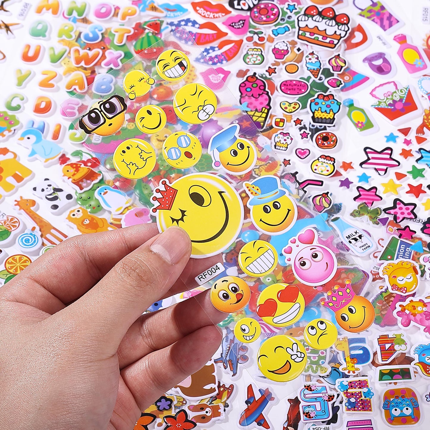 Mr. Pen 3D Puffy Stickers for Toddlers & Kids — 40 Sheets, 794 Pcs, Assorted Themes