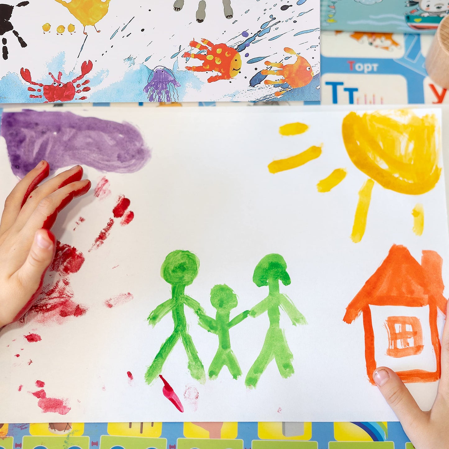 Mr. Pen Finger Paint Paper – 11x14, 22 Sheets, Non-Toxic, Bleed-Resistant