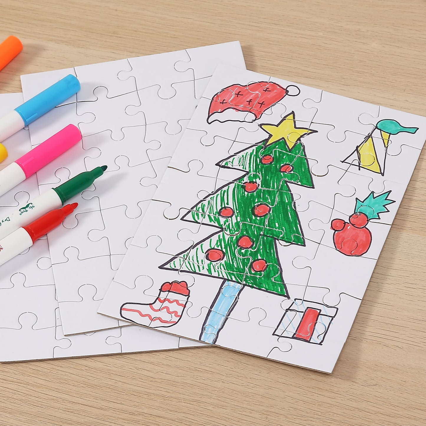 Mr. Pen Blank Puzzle 8 Pack – 28-Piece Each, 8.1 x 5.5 Inches, White
