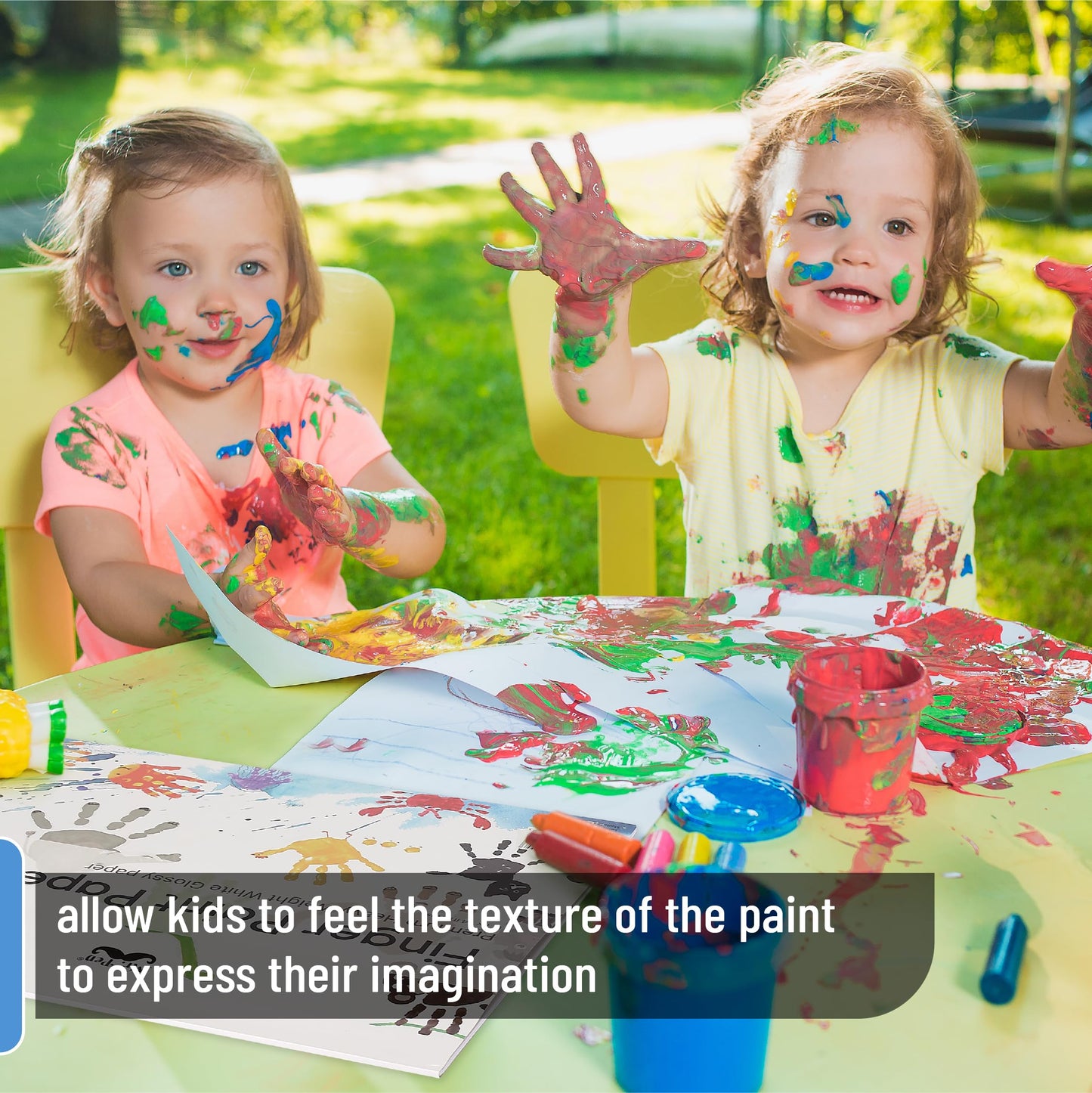 Mr. Pen Finger Paint Paper – 11x14, 22 Sheets, Non-Toxic, Bleed-Resistant