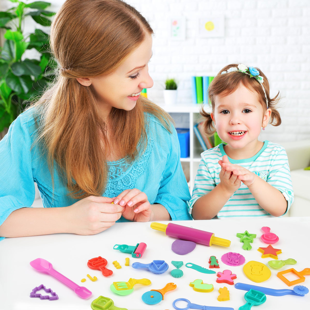 Mr. Pen Play Dough Tools Kit — 45-Piece Set for Kids, Non-Toxic & Washable