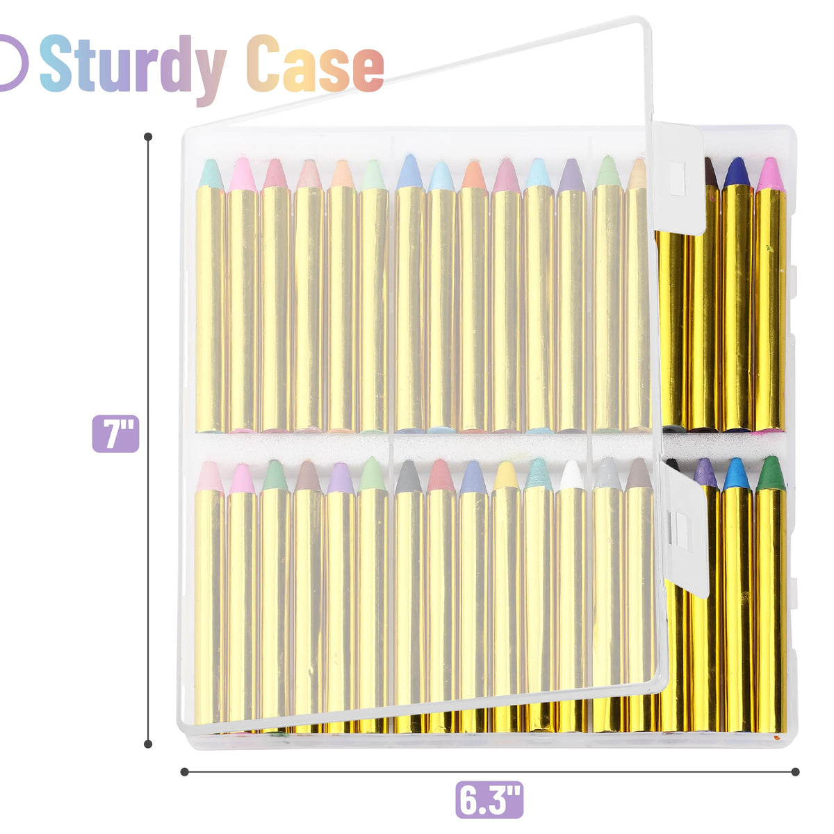 Mr. Pen Kids Face Paint Sticks – 36 Colors, Washable Face Paint Crayons