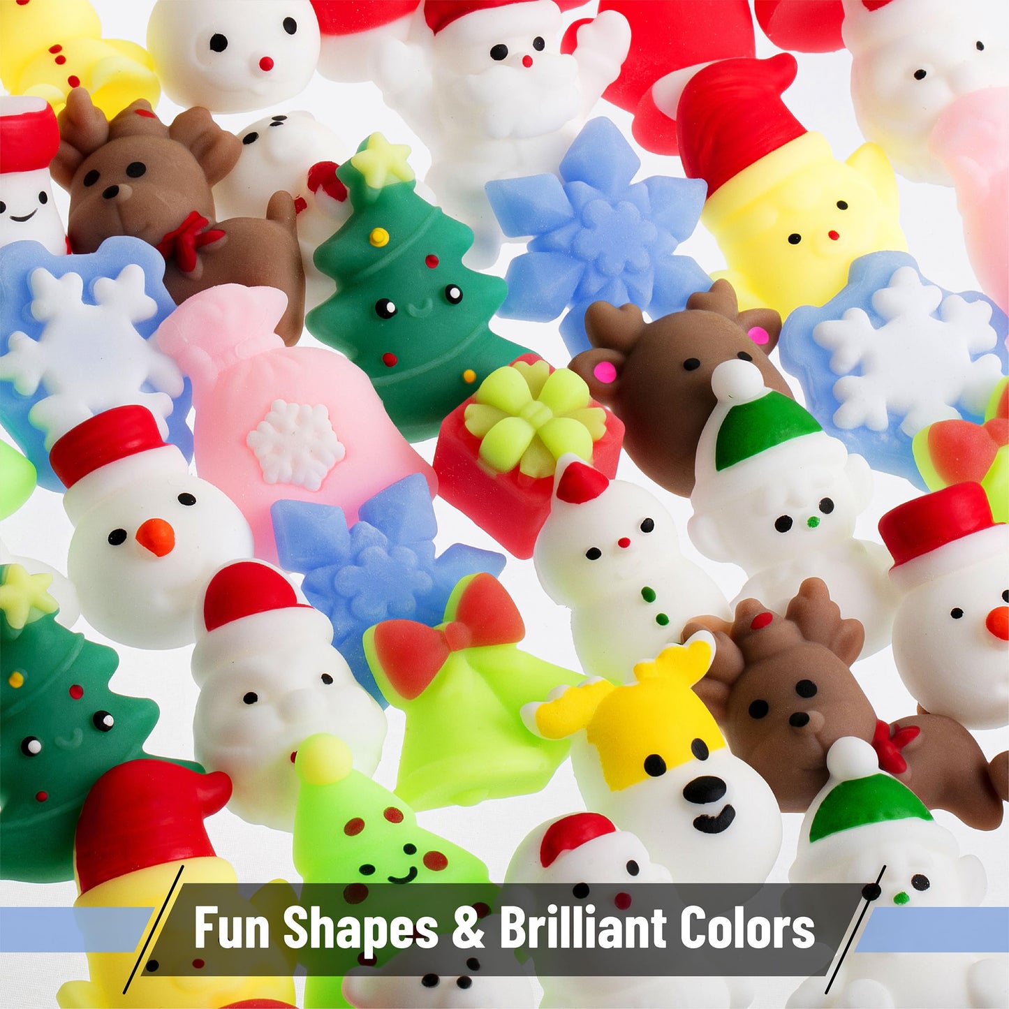 Mr. Pen Christmas Squishy Toys - 48-Piece Holiday Squishies for Kids