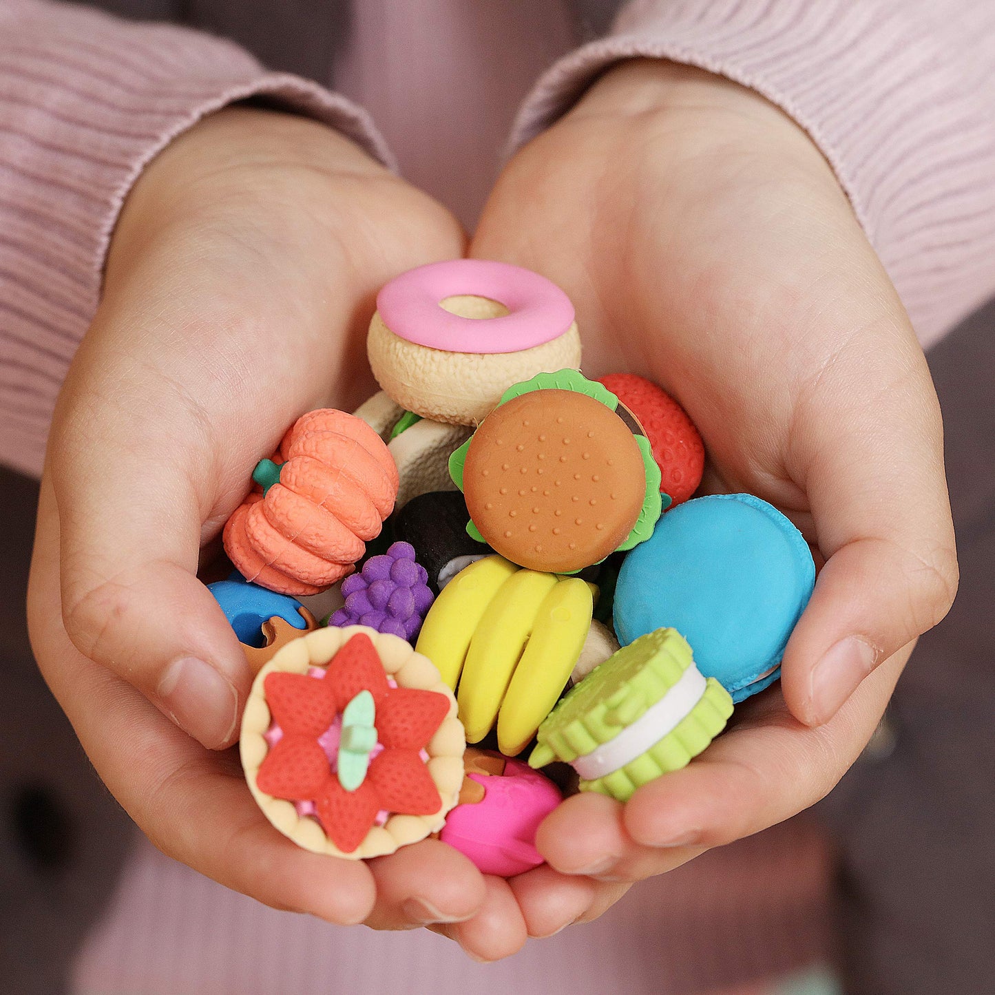 Mr. Pen Mini Food Erasers for Kids | 30-Pack 3D Erasers – Non-Toxic & No Smudge