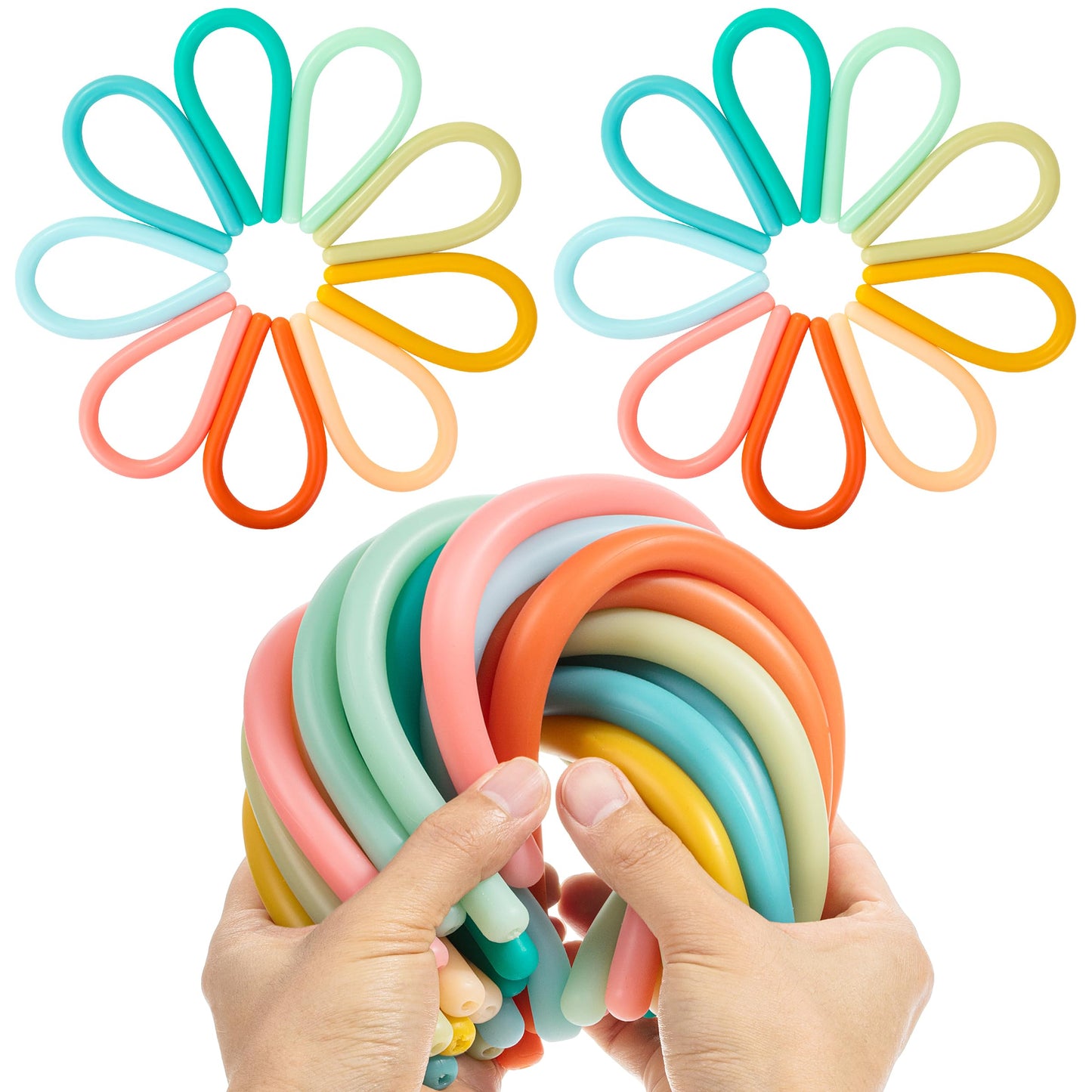 Mr. Pen Monkey Noodle Fidget Toy – 18 Pack, Colorful, Strong & Elastic