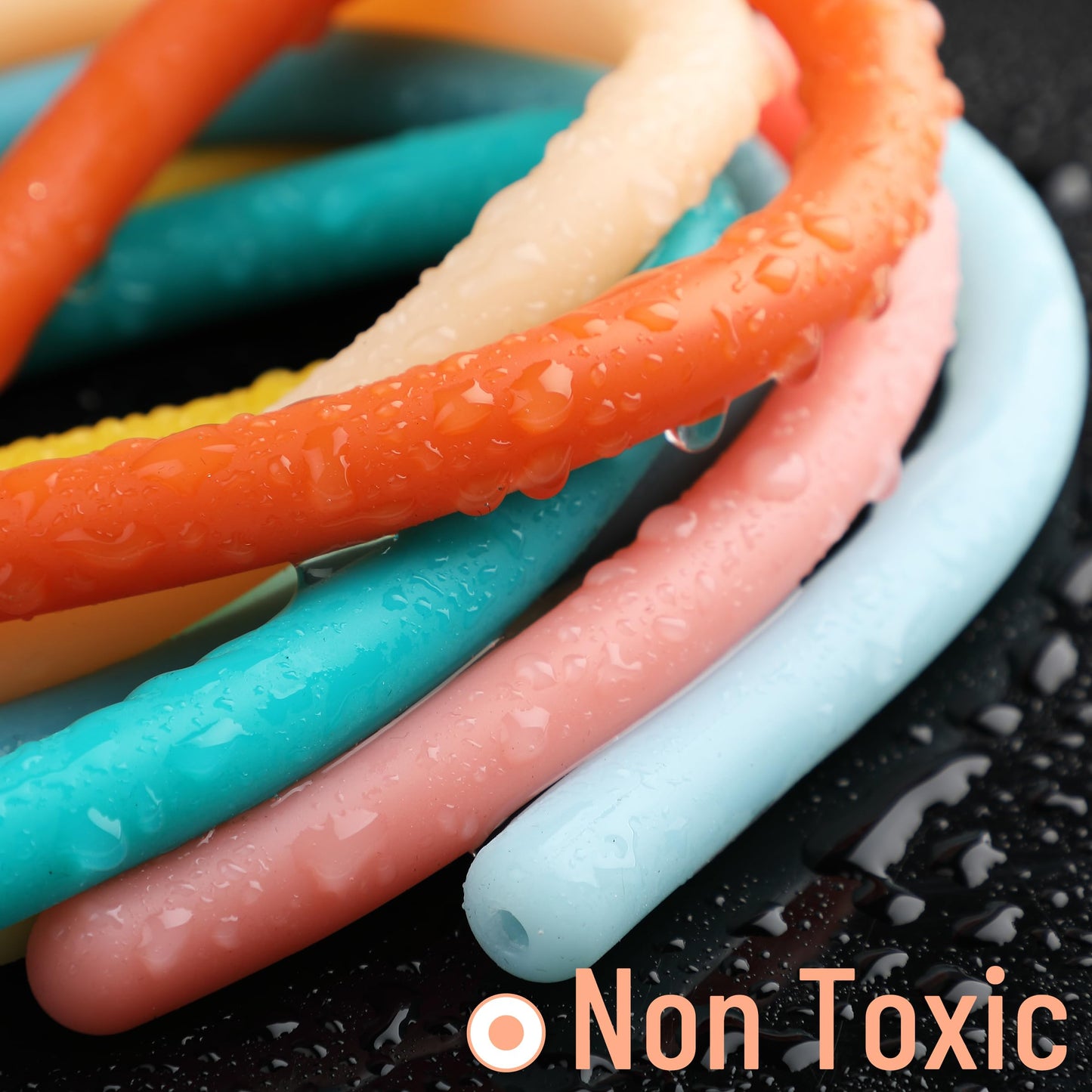 Mr. Pen Monkey Noodle Fidget Toy – 9 Pack, Colorful, High Elasticity, Non-Toxic