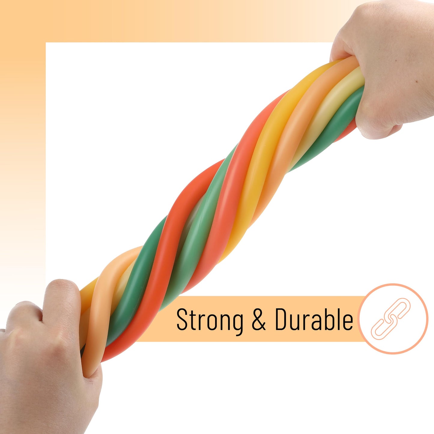 Mr. Pen Monkey Noodle Fidget Toy – 9 Pack, Colorful & Durable Silicone (Stretches Up to 5 ft)