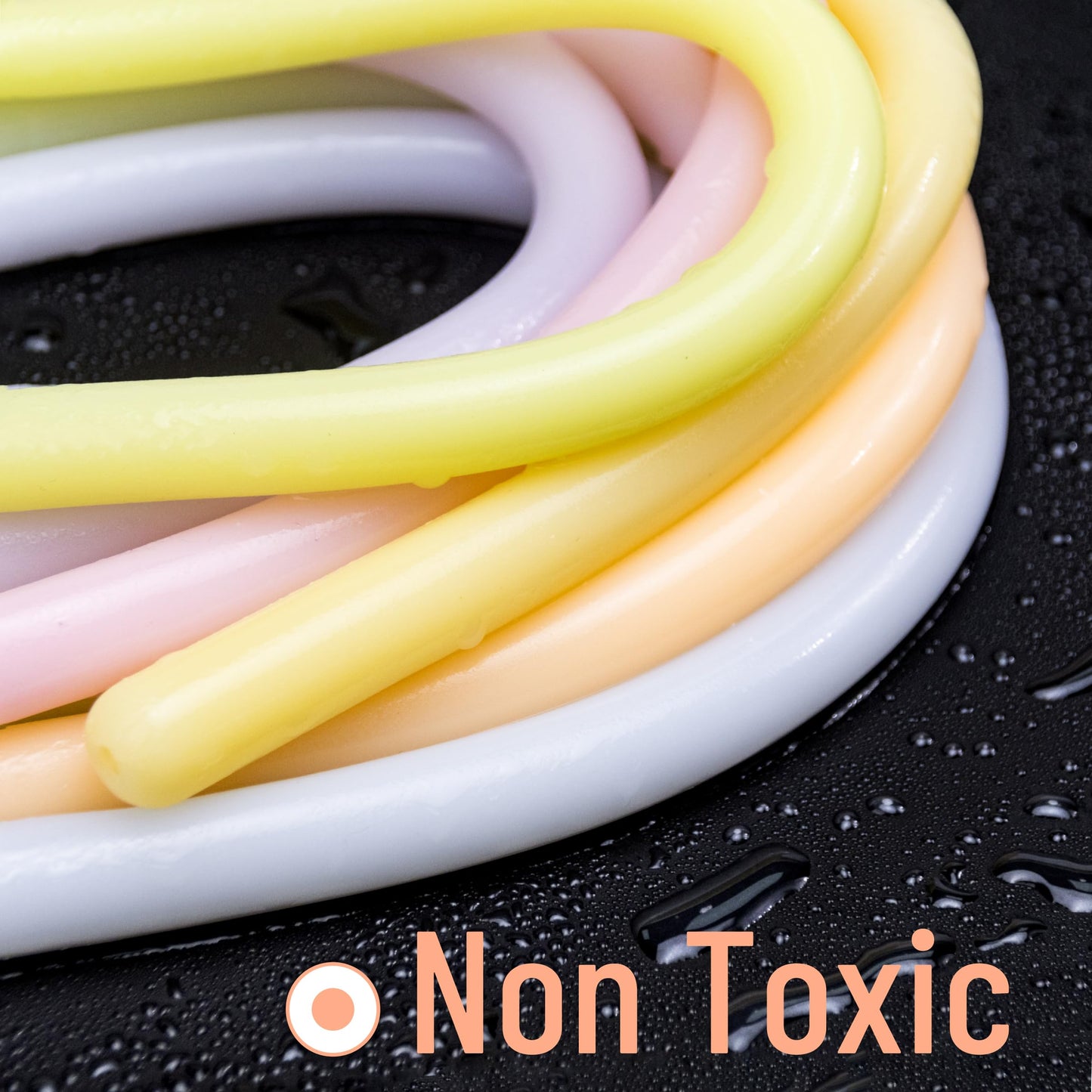 Mr. Pen Monkey Noodle Fidget Toy — 9 Pack, Pastel Colors, 5-Ft Elasticity