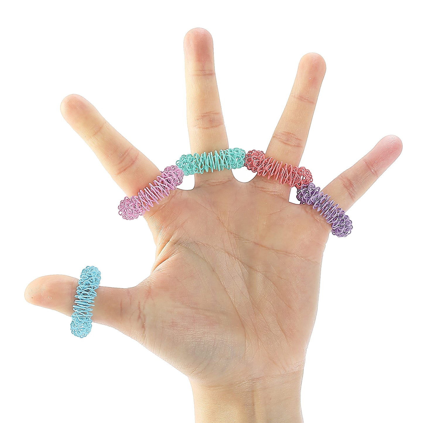 Mr. Pen Spiky Sensory Rings – 10 Pack, Pastel Colors | Fidget Rings for Focus
