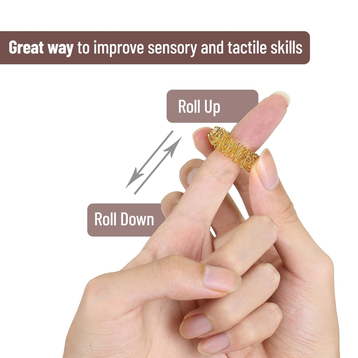 Mr. Pen Spiky Sensory Rings – 10 Pack Fidget Rings for Stress Relief & Focus