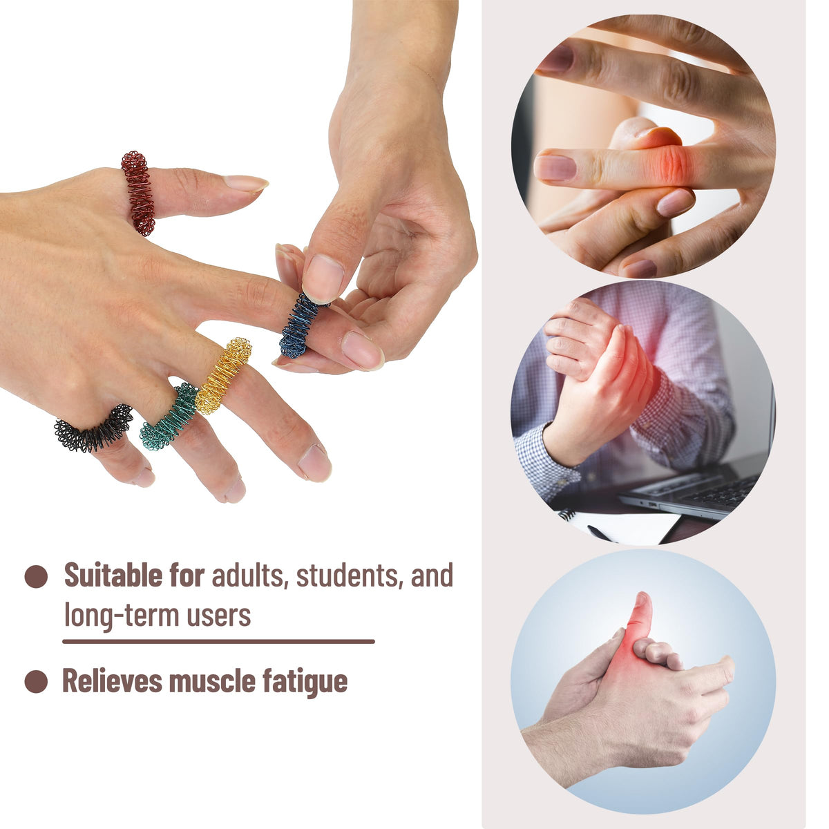 Mr. Pen Spiky Sensory Rings – 10 Pack Fidget Rings for Stress Relief & Focus