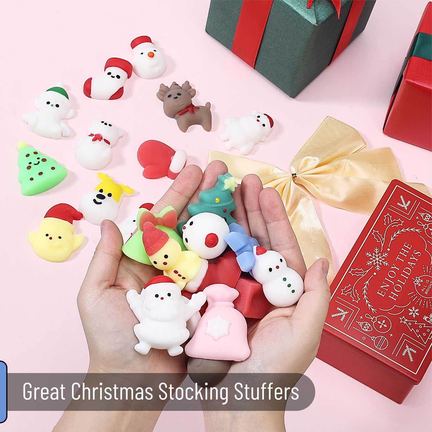 Mr. Pen Christmas Squishy Toys - 48-Piece Holiday Squishies for Kids