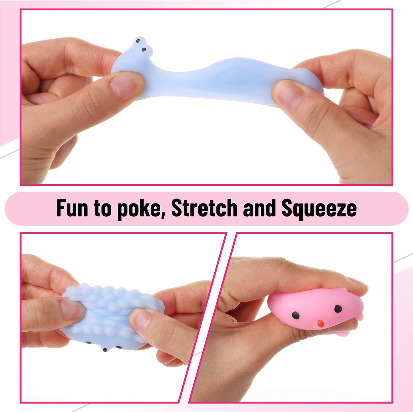 Mr. Pen Squishy Toys 12 Pack – Colorful Mini Squishies for Kids