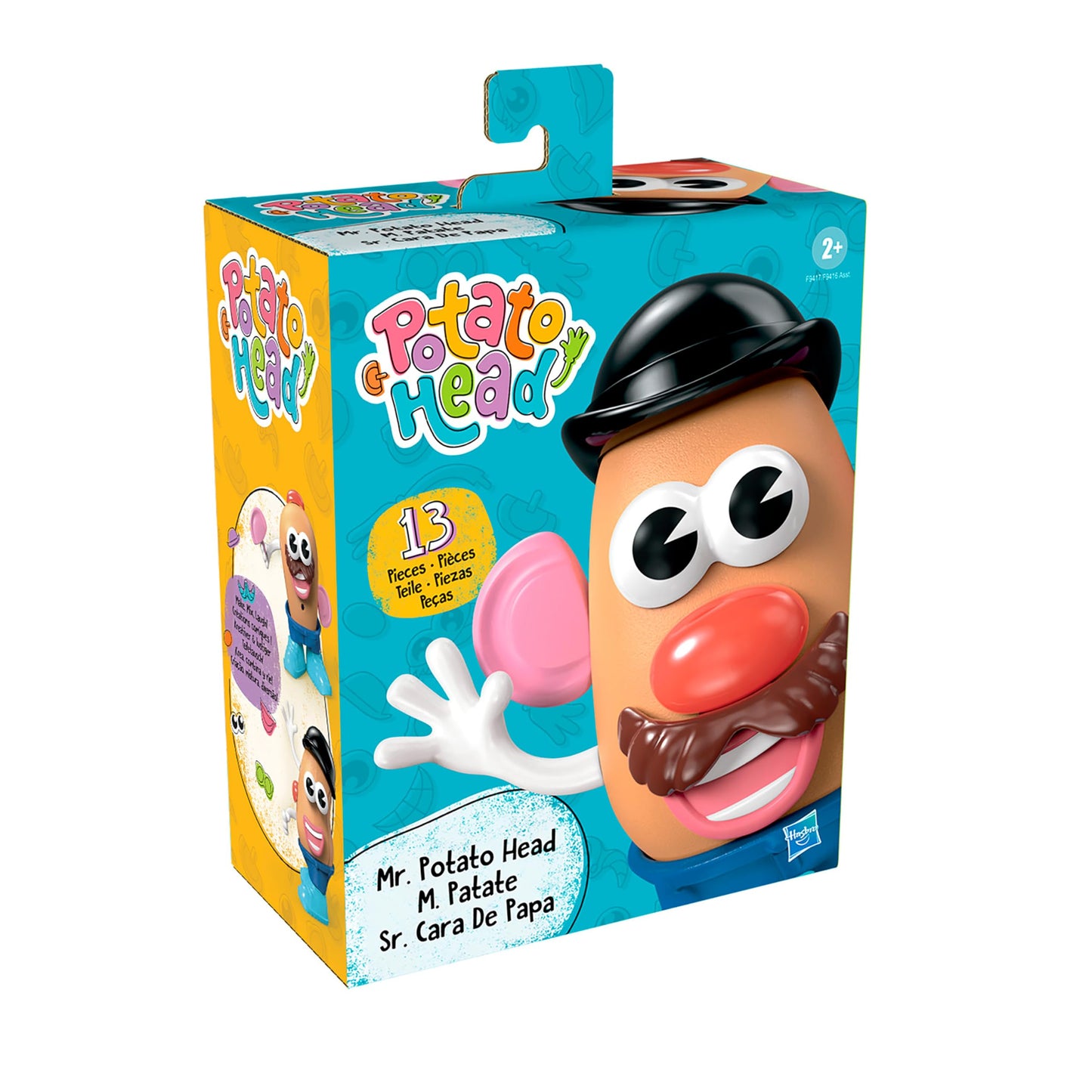 Mr. Potato Head Set with 13 Parts — Creative Mix & Mash Play for Toddlers & Preschoolers