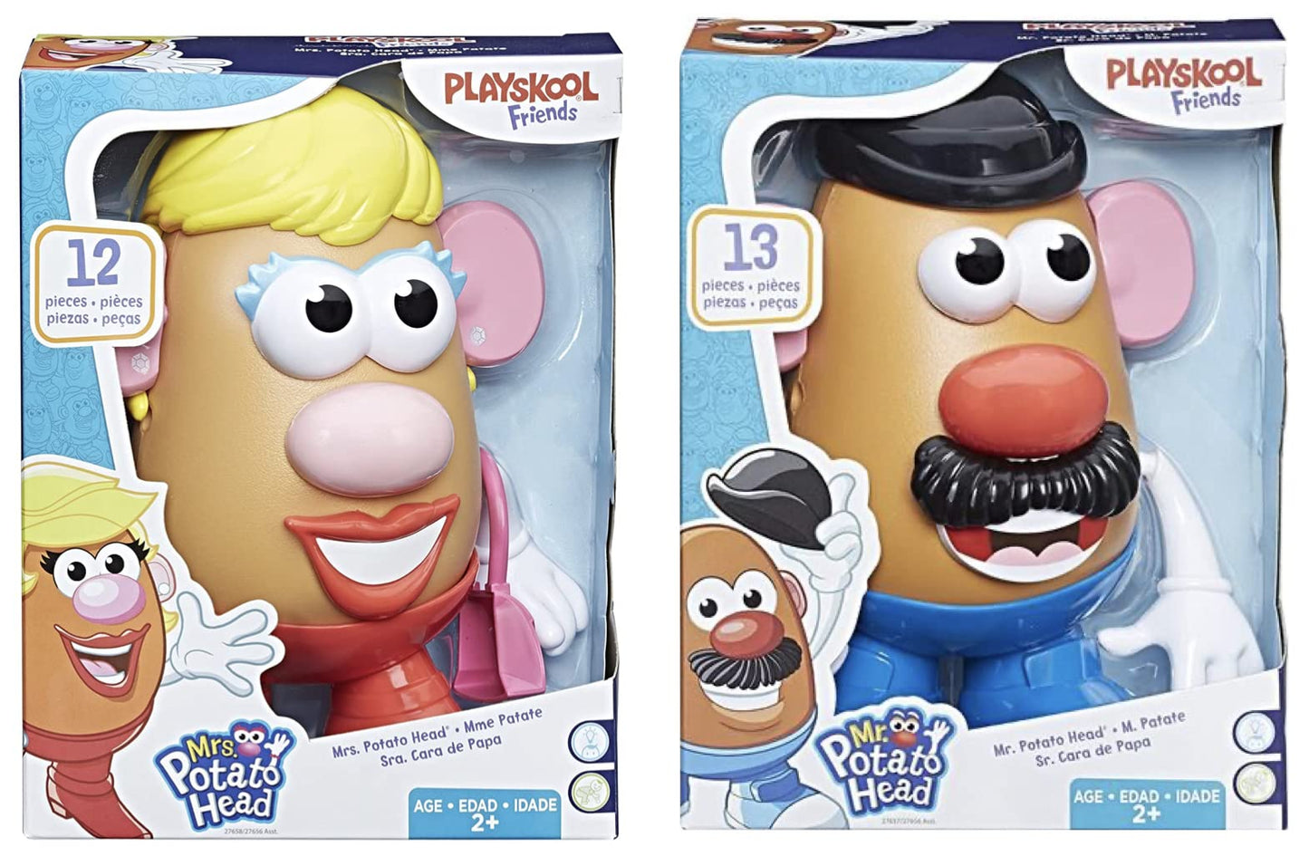 Mr Potato Head Mr & Mrs Potato Head – Set of 2 | Classic Dress-Up Toys for Kids