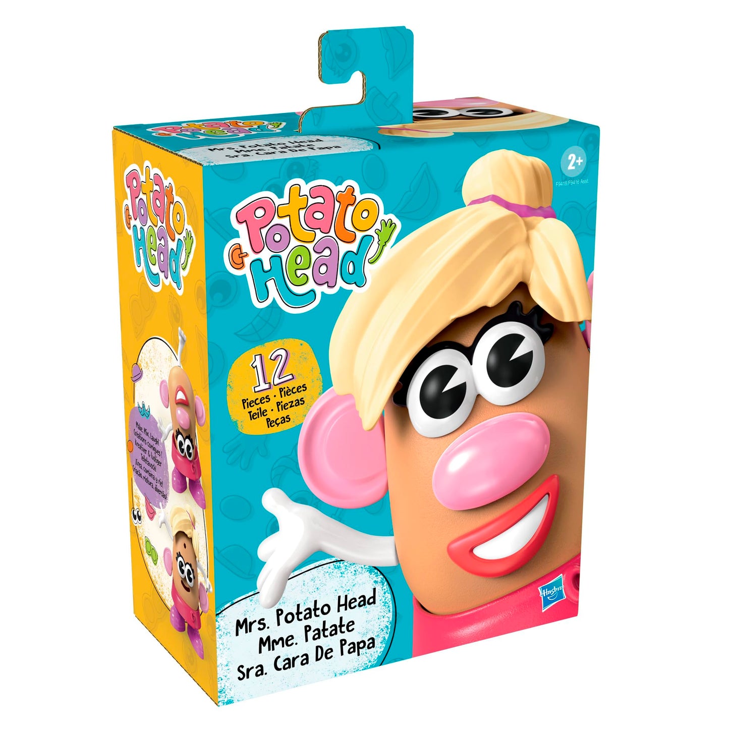 Mr. Potato Head Mrs. Potato Head Set – 12 Parts for Creative Toddler Play