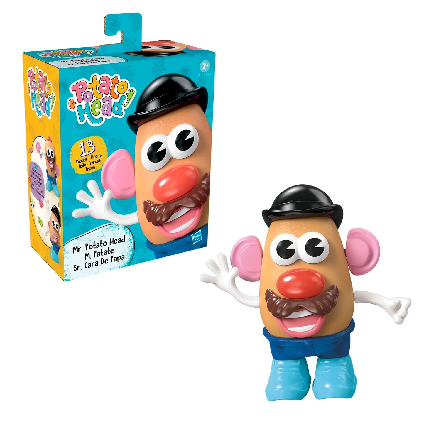 Mr. Potato Head Set with 13 Parts — Creative Mix & Mash Play for Toddlers & Preschoolers