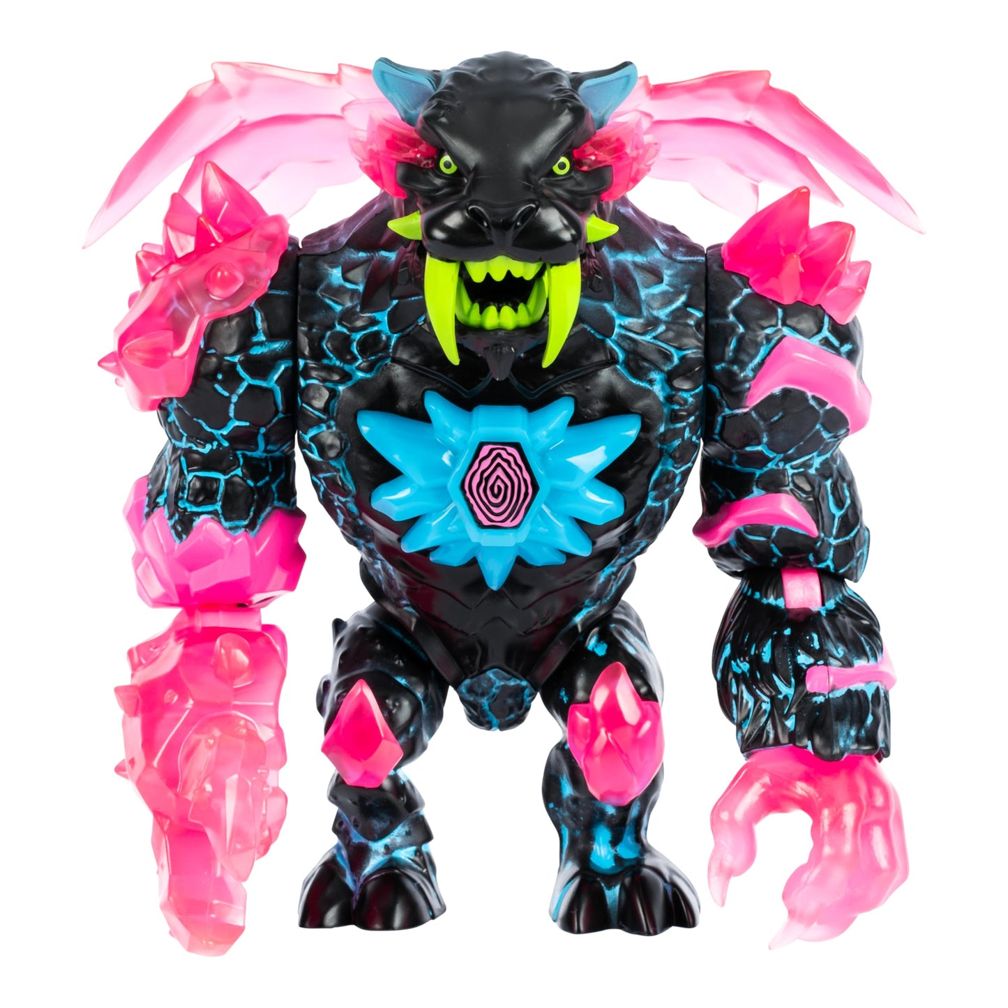 MRBEAST LAB Apex Beast Neon Panther Collector Figure – 6.5in Tall, 13 Points of Articulation, Chomping Jaw, Premium Packaging