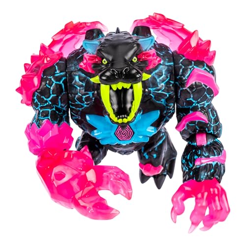 MRBEAST LAB Apex Beast Neon Panther Collector Figure – 6.5in Tall, 13 Points of Articulation, Chomping Jaw, Premium Packaging