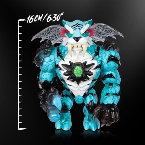 MRBEAST LAB Apex Beast Tiger Collector Figure - 6.25-inch Tall, 13 Points of Articulation, Premium Packaging, Styles May Vary