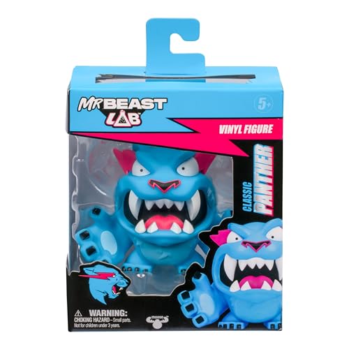 MrBeast Lab Collectible Vinyl Figures - Classic Panther 3.5-Inch Tall | Premium Display Box | 4 to Collect