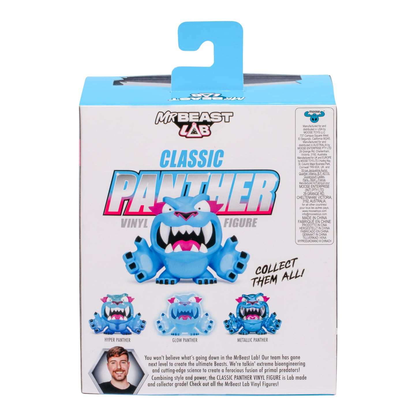 MrBeast Lab Collectible Vinyl Figures - Classic Panther 3.5-Inch Tall | Premium Display Box | 4 to Collect