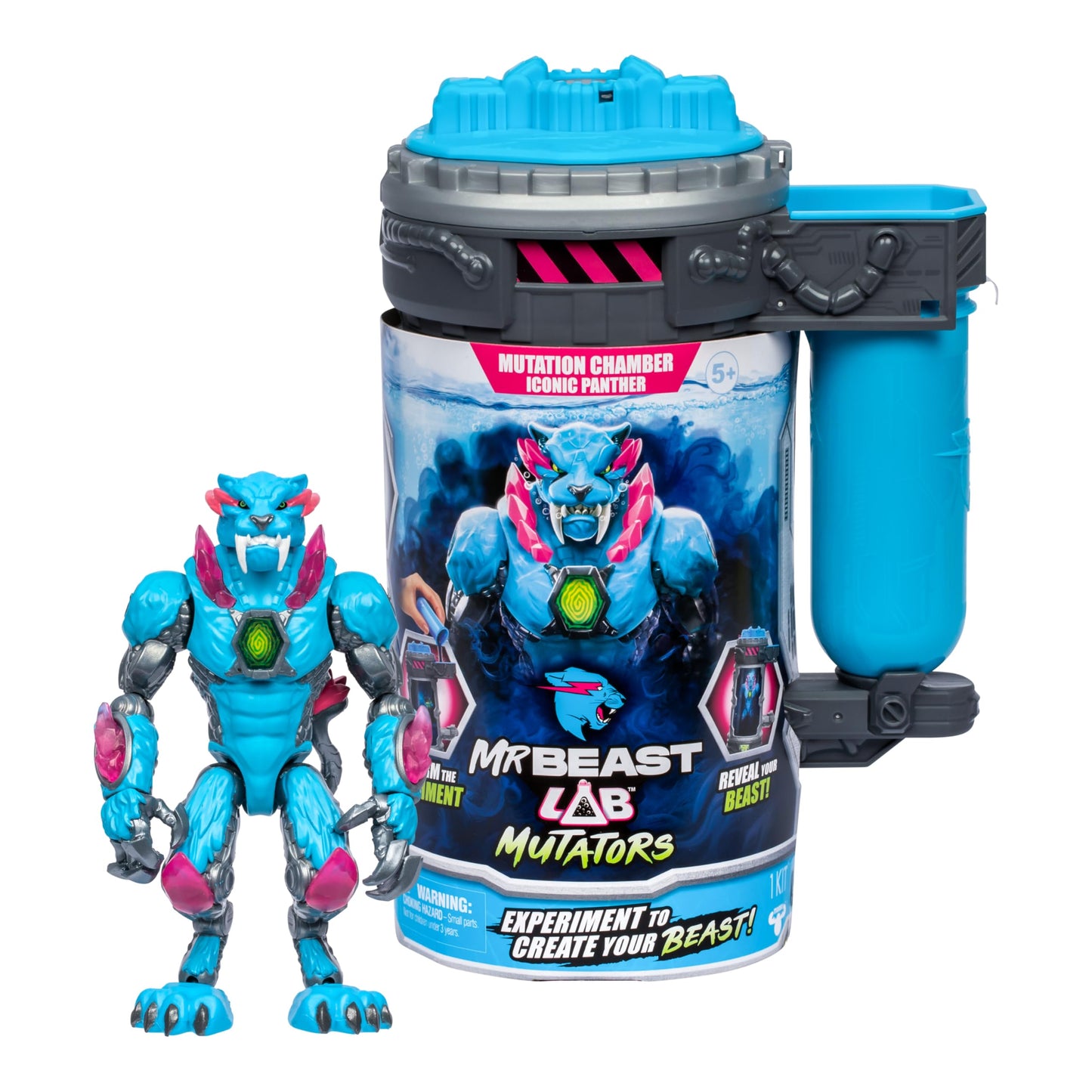 MRBEAST LAB Mutators Iconic Panther – 5.5in Action Figure, 20+ Articulations