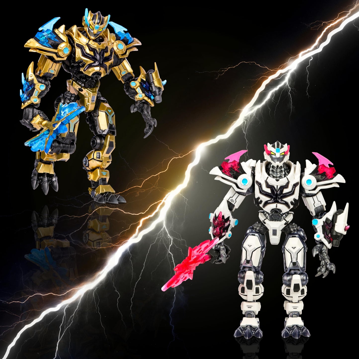 MrBeast Lab Platinum Series Tiger Battle Titan Figure – 6.5-inch, 35 Points Articulation, Premium Packaging (Styles May Vary)