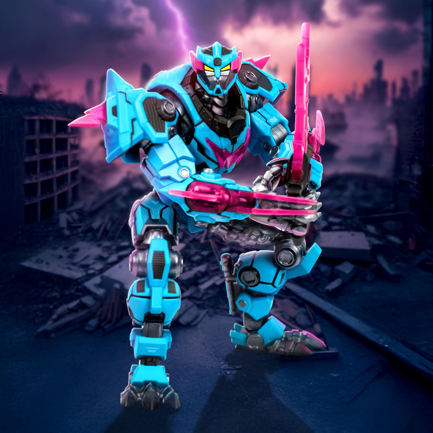 MRBEAST LAB Platinum Series Panther Battle Titan Collector Figure – 6.5", 35 Points of Articulation, Premium Packaging