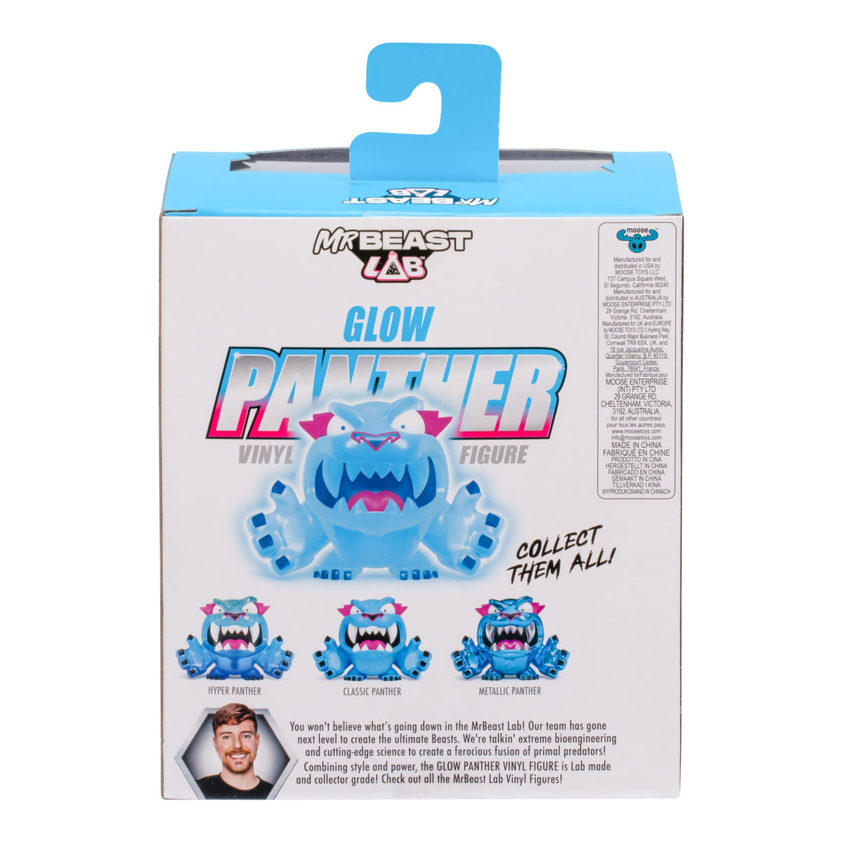 MRBEAST LAB Glow Panther Vinyl Figure – 3.5 Inches Tall in Premium Display Box | 4 to Collect