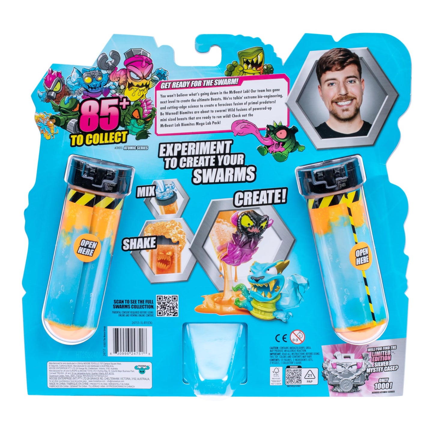 MRBEAST LAB Swarms Atomic Series 12 Pack – Panther Claws, Add Water & Shake to Reveal 2 of 12