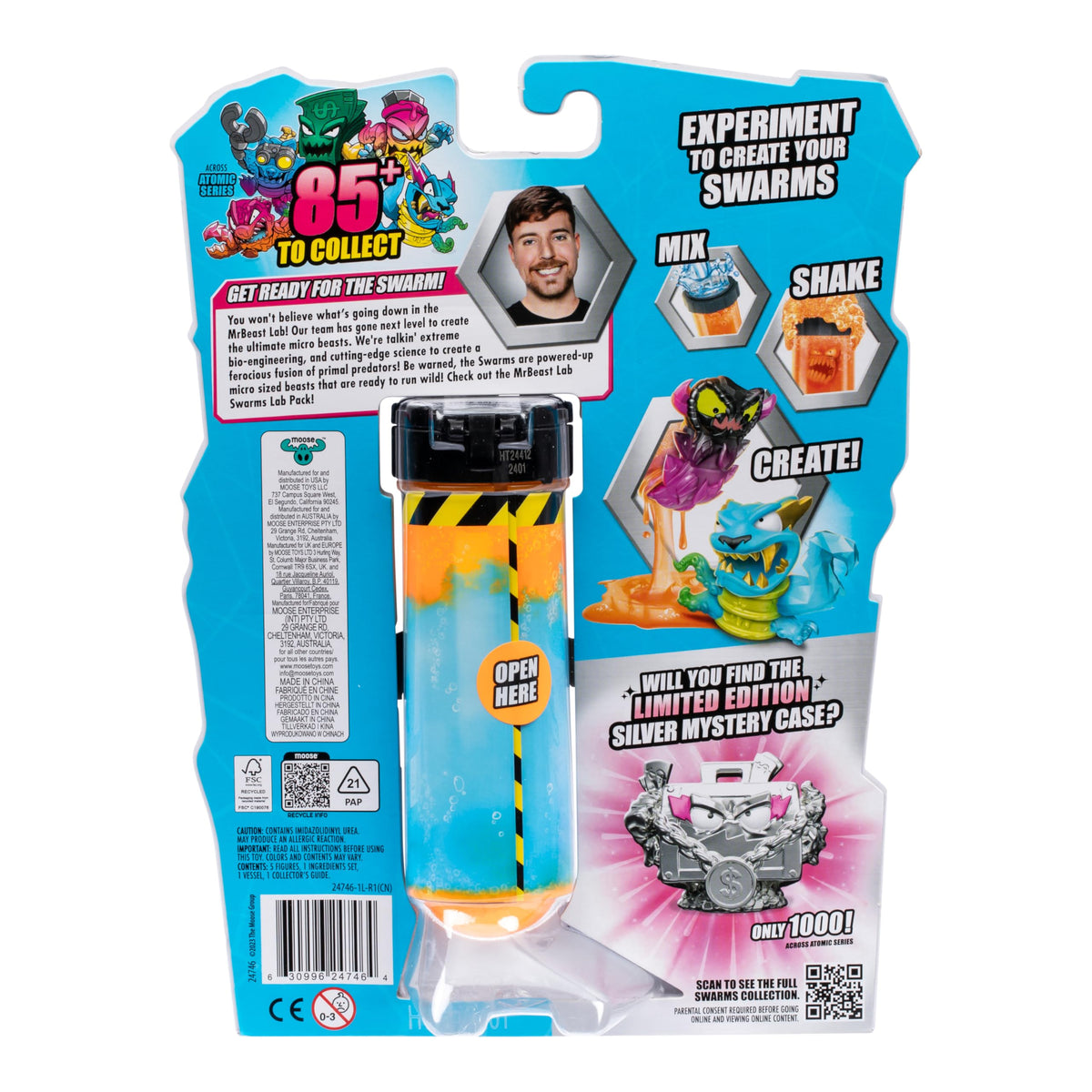 MRBEAST LAB Swarms Series 2 Atomic Lab 5 Pack – Collectible Micro Beasts (2 Revealed)