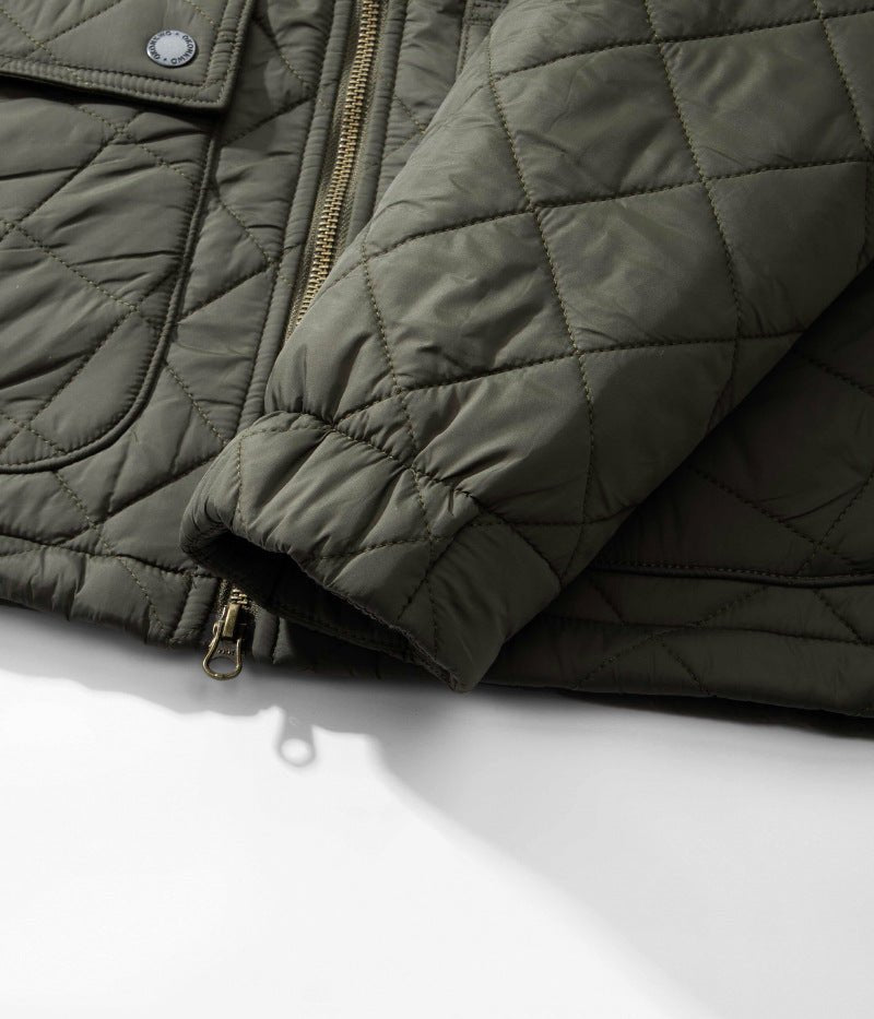 Men's Quilted Corduroy Plaid Jacket